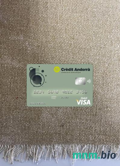 Andorra Credit Andorra bank wygląd zdjęcia karty wizowej skan PSD + zdjęcie